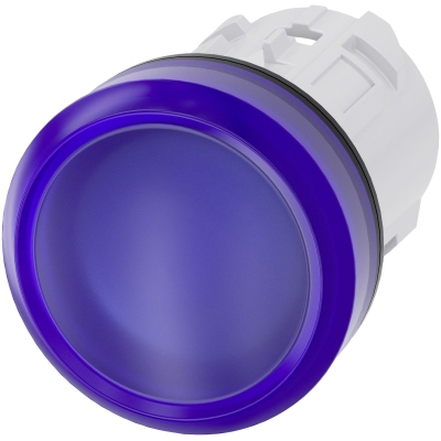 SIEMENS - VOYANT LUMINEUX, 22MM, ROND, PLASTIQUE, BLEU, CABOCHON, LISSE