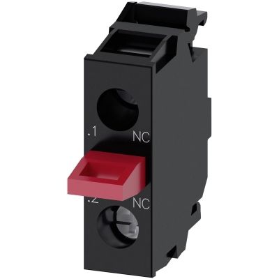 SIEMENS - BLOC DE CONTACT AVEC 1 CONTACT, 1NF, BORNES A VIS, POUR FIXATION AU FOND
