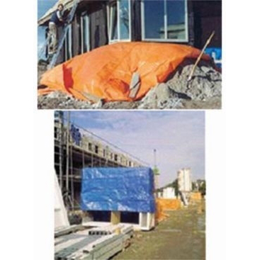 verpakkingsmateriaal - Zeil, Dekzeil, PE, 100 g/m², 8x10 m, oranje