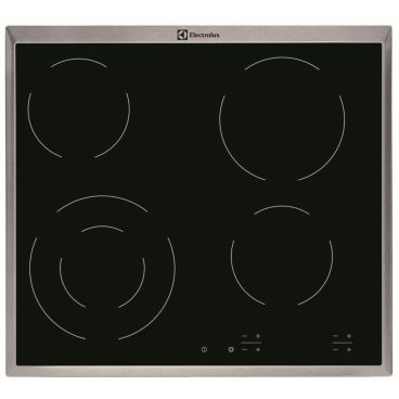 Electrolux - Kookplaat vitrokeramisch, 4 zones, 60cm, TouchControl, inox rand