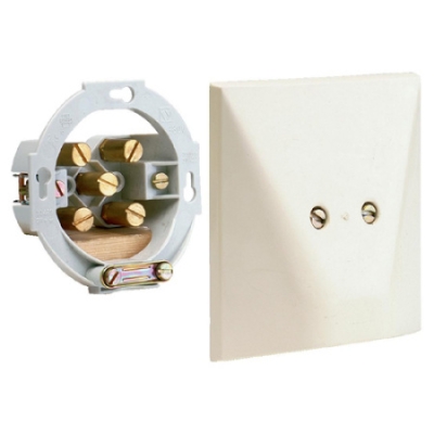 VYNCKIER - Aansluitdoos 2,5mm² 3P+N+A met 5 klemmen ivoor