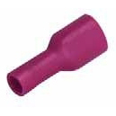 SICAME - Vlakstekerhuls geïsoleerd PVC blauw 1,5-2,5mm² breedte/dikte stekker 6,35/0,8mm