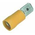 SICAME - Vlakstekertong geïsoleerd PVC blauw 1,5-2,5mm² breedte/dikte stekker 6,35/0,8mm