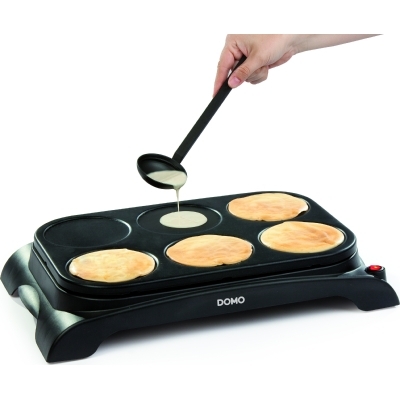 Domo - Crêpière électrique - 1000W - 6 crêpes dia 11,5cm
