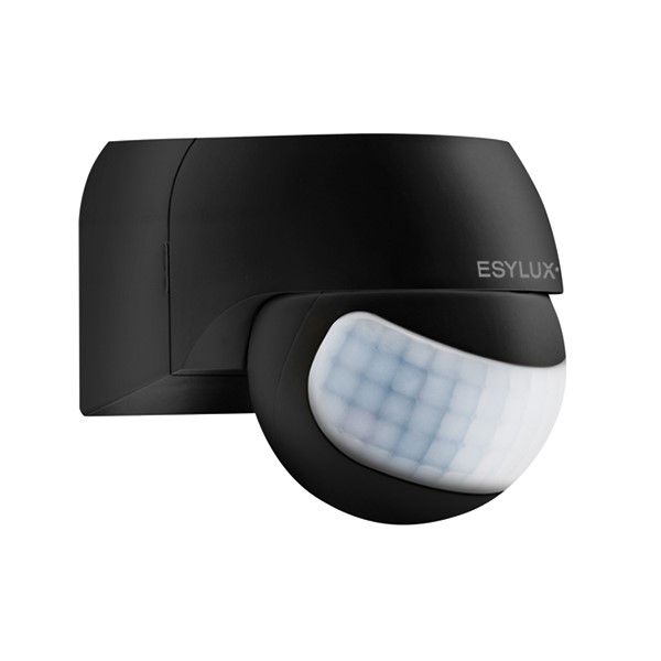Esylux - Détecteur de mouvement 180°, noir