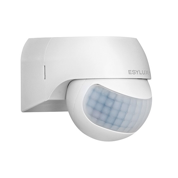 Esylux - Détecteur de mouvement 180°, blanc