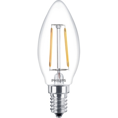 PHILIPS - CLA LED candle 2-25W E14 B35 230V 2700K 250lm CRI80 Clear 15000u