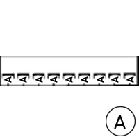 LEGRAND - Mémocab merkteken - letter A - zwart/witte achtergrond - 2,3 mm