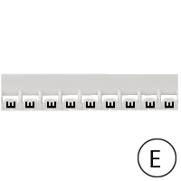 LEGRAND - Mémocab merkteken - letter E - zwart/witte achtergrond - 2,3 mm
