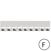 LEGRAND - Repère Mémocab - lettre F noir sur fond blanc - 2,3 mm