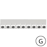 LEGRAND - Repère Mémocab - lettre G noir sur fond blanc - 2,3 mm