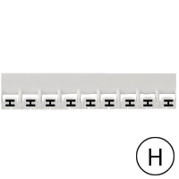 LEGRAND - Mémocab merkteken - letter H - zwart/witte achtergrond - 2,3 mm