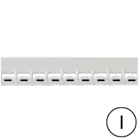 LEGRAND - Mémocab merkteken - letter I - zwart/witte achtergrond - 2,3 mm