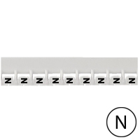 LEGRAND - Repère Mémocab - lettre N noir sur fond blanc - 2,3 mm