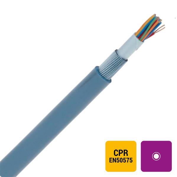 KABEL - TWAVB telefonie PVC samengedraaid paar gewapend buiten 150V Eca grijs 10X2X0,8