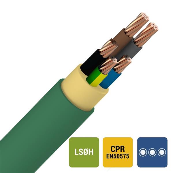CABLEBEL - XGB câble d'installation XLPE/LS0H 1kV Cca s1d2a1 vert 5G16mm²