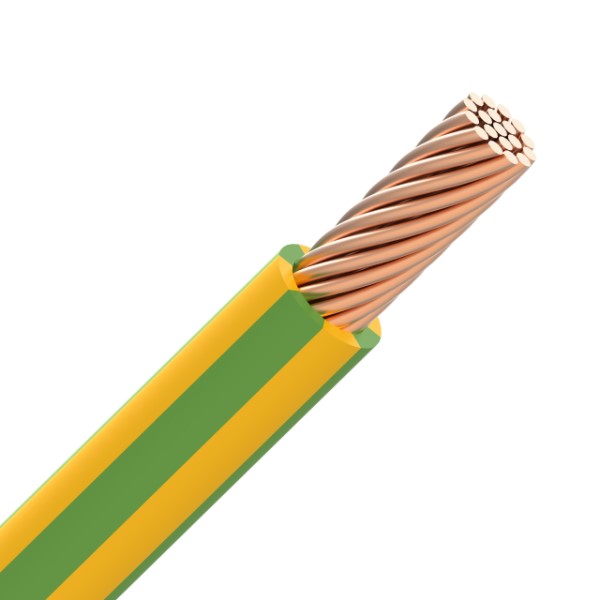 CABLEBEL - H07Z1-R draad LS0H samengeslagen 750V Cca s1d2a1 60°C geel/groen 16mm²