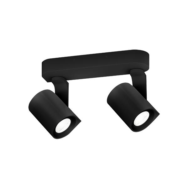WEVER & DUCRE - SQUBE ON BASE #2 PAR16 textuur zwart GU10 55mm IP20