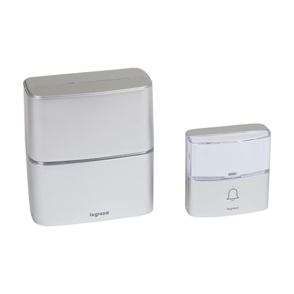 LEGRAND - Kit carillon prem à piles alu 30 sonneries 85dB IP54 blister