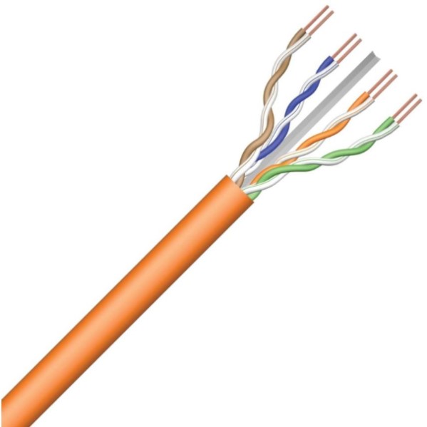 Data Kabels - LANmark-6 U/UTP AWG23 Cat 6 350MHz LSZH Cca s1ad1a1 Orange 500m reel