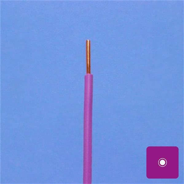 CABLEBEL - VOB H07V-U draad PVC massief 750V paars 2,5mm²