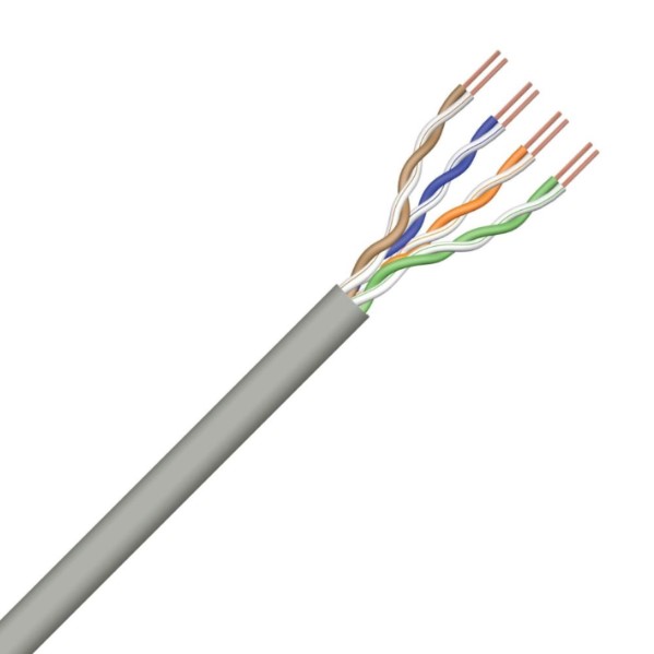 Data Kabels - General Cable datakabel U/UTP 5E 4P PVC Eca GRIJS