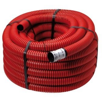 DYKA PLASTICS - Tube de disponibilité PEHD diamètre 125m - avec manchon - longueur 50m - roug