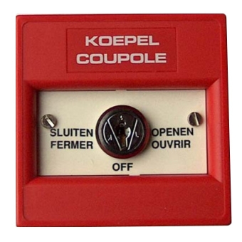 Limotec - COMPACT-PRIOR sleutelcontact rood (sleutel 603) - extra prioritaire bediening