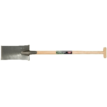 POLET - Tuinspade, blad 320x160x3mm, voetsteunen, essen T-steel 90cm