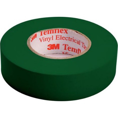 3M - Temflex 1500 ruban isolant électrique vinyl 19mm x 20m vert