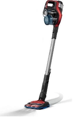 PHILIPS - Steelstofzuiger SpeedPro Max - 360° mondstuk - 21,6V - 65min - grijs/rood