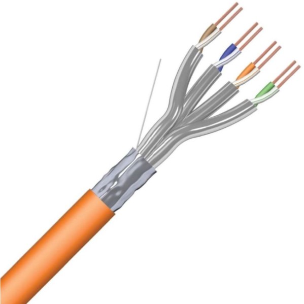 Data Kabels - LANmark-6A F/FTP AWG23 Cat 6A LSZH Cca s1ad1a1 Orange 500m reel