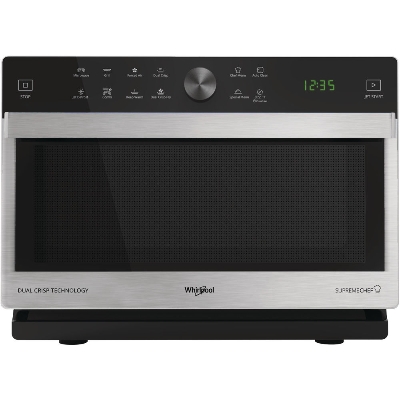 WHIRLPOOL - Combi four à micro-ondes / air pulsé pose-libre, 900W, 33l, grill, inox