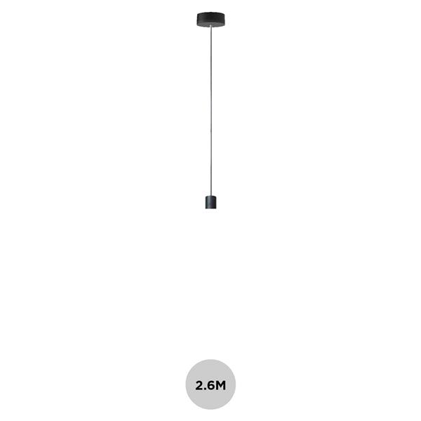 WEVER & DUCRE - WIRO SUSPENSION SYSTEM WITH STEEL WIRE zwart E27 2,6m