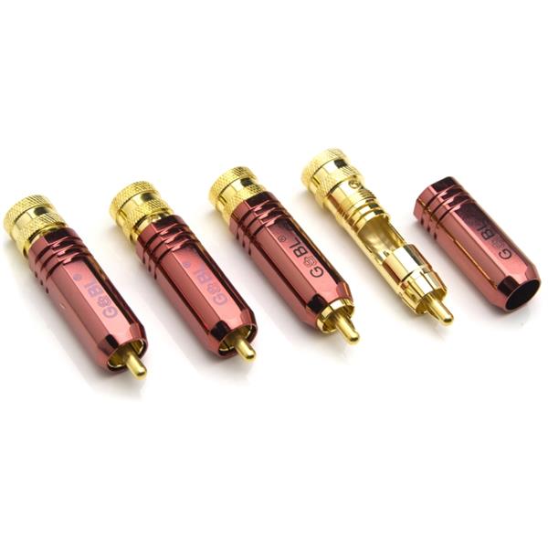 House Of Music - 5584, audio connector RCA male (4 st), verguld