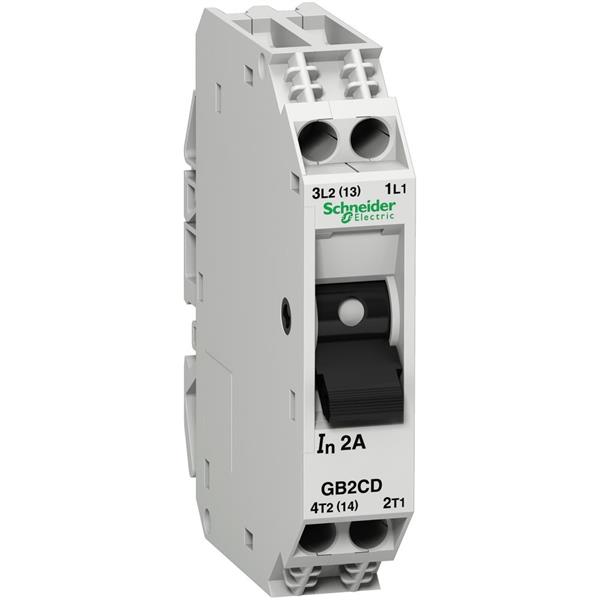 TELEMECANIQUE - Disjoncteur pour circuit de contrôle - GB2-CD - 6A - 1P+N - 1d