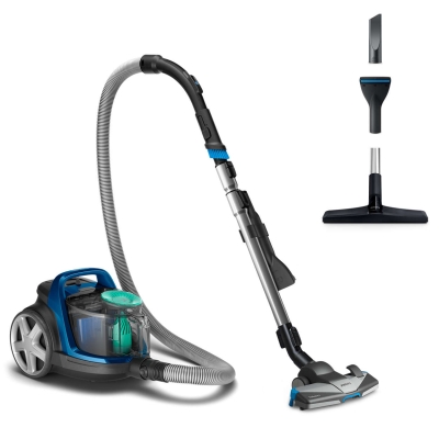 PHILIPS - Aspirateur PowerPro Active sans sac - 1,5l - fil 6m - bleu