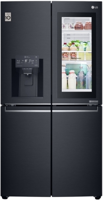 LG - Koelkast combi side-by-side 4-deurs, 371l/200l, 180x91cm, NoFrost, A+