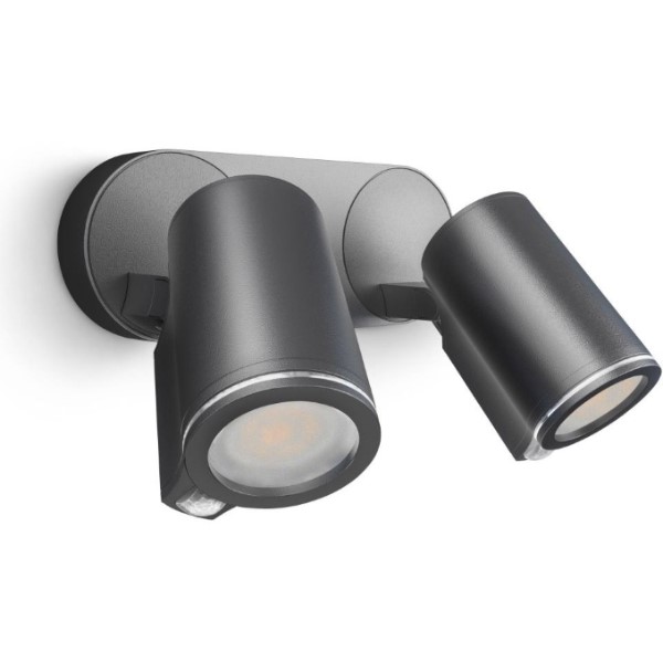 STEINEL - Steinel spot extérieur DUO sensor anthracite GU10 7,5W 3000K 520lm