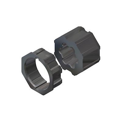 FAAC - TM2 AD45 OCTO 60 - Adapterset voor octogonale as diam.60mm