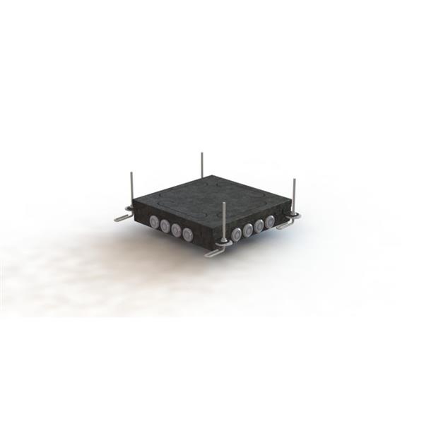 Vangeel Systems - Boîte d'encastrement carrée IK-3 - hauteur réglable de 55 à 140 mm - pour jeu de