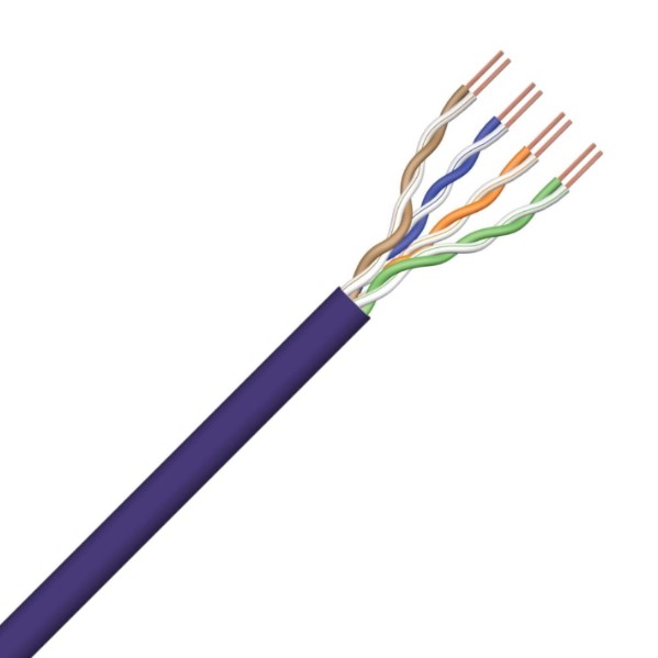 Data Kabels - CAT 5E Cable U/UTP B2ca LS0H 305m Box - Violet