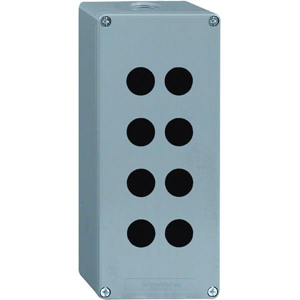 TELEMECANIQUE - lege drukknopkast - XAP-M - metaal - 8 horizontale boringen
