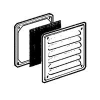 LEGRAND - Ouïe d'aeration - 138 x 138 mm métal - beige - coffrets/arm.