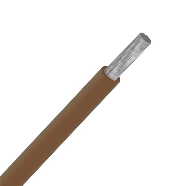 SPECIALE KABELS - Soepele draad silicone hittebestendig +180°C bruin SIAF 0,75mm² 100m