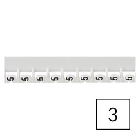 LEGRAND - Repère Mémocab - chiffre 3 noir sur fond blanc - 2,3 mm