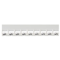 LEGRAND - Repère Mémocab - chiffre 5 noir sur fond blanc - 2,3 mm