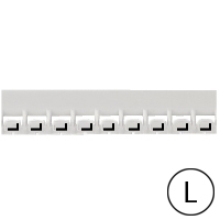 LEGRAND - Repère Mémocab - lettre L noir sur fond blanc - 2,3 mm