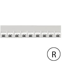 LEGRAND - Repère Mémocab - lettre R noir sur fond blanc - 2,3 mm