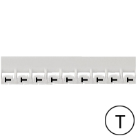 LEGRAND - Repère Mémocab - lettre T noir sur fond blanc - 2,3 mm